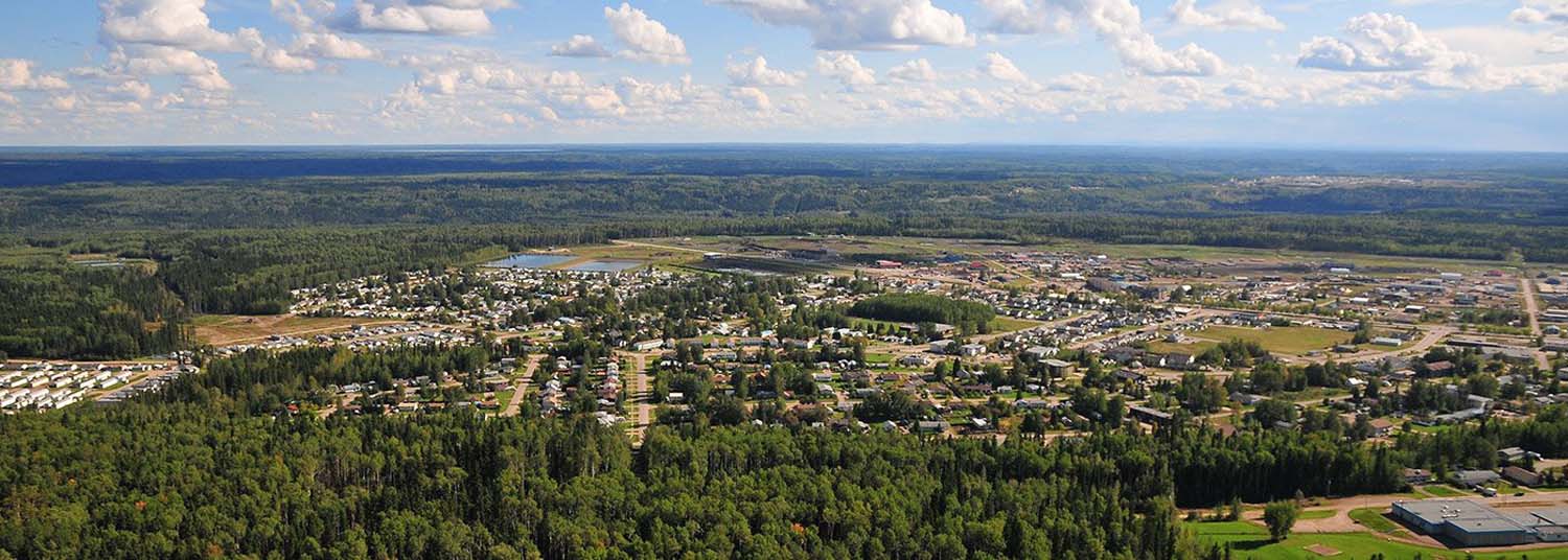 Fort Nelson - Townsite Arial